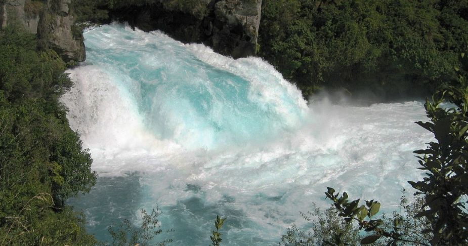 The Huka Falls in Taupo, Central North Island NZ