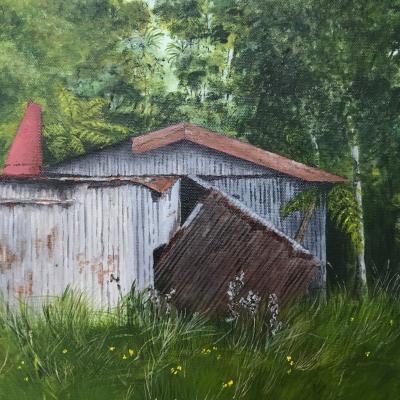 Taku Whare Hokianga nz Pam Vernon Artist
